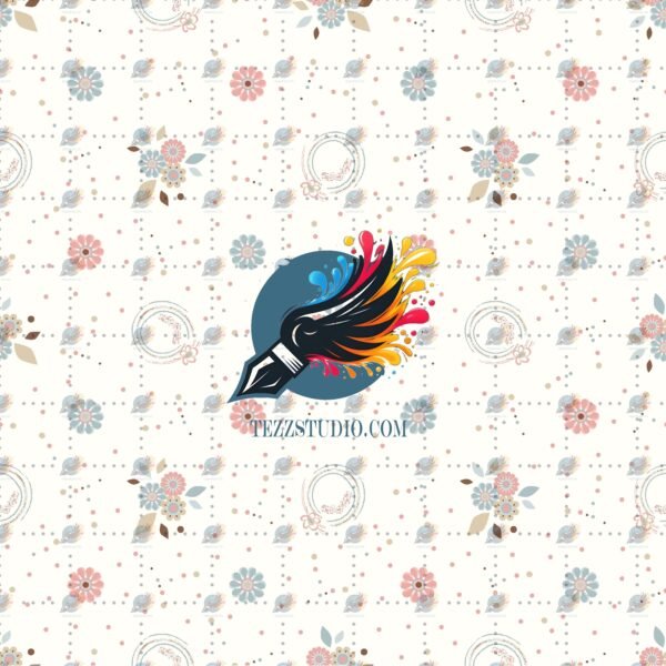 Flowers Allover Design Pattern – Digital Textile Print