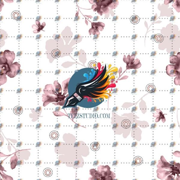 Flowers Allover Design Pattern – Digital Textile Print
