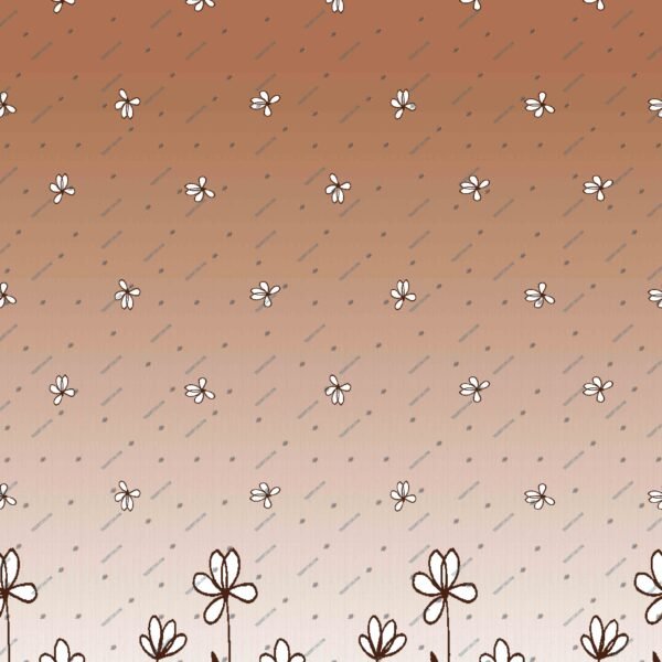 Flowers Border Design Pattern – Digital Textile Print