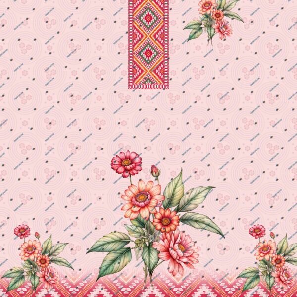 Flowers Kurti Design Pattern – Digital Textile Print