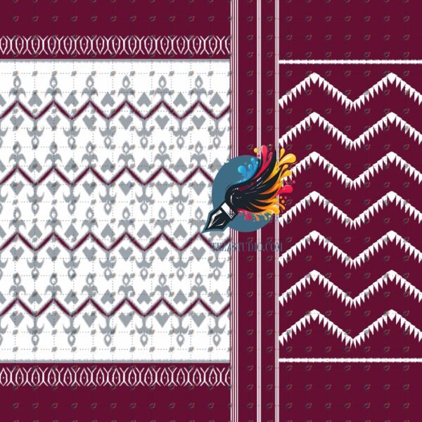 Flowers Saree Design Pattern – Digital Textile Print