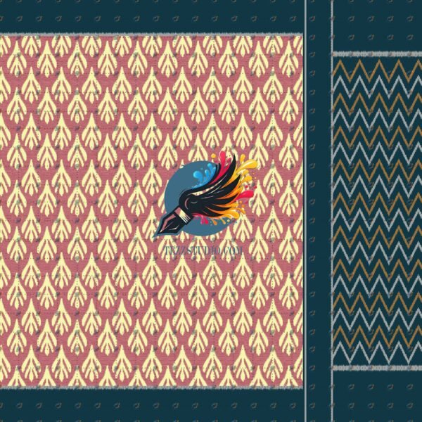 Flowers Saree Design Pattern – Digital Textile Print
