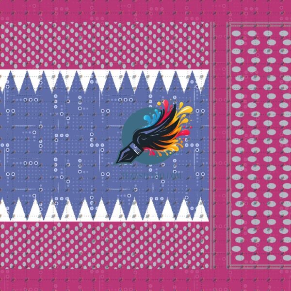 Flowers Saree Design Pattern – Digital Textile Print