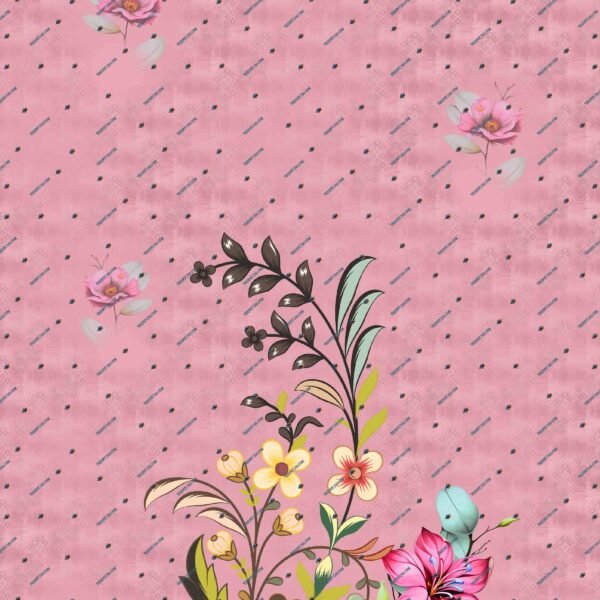 Flowers Kurti Design Pattern – Digital Textile Print