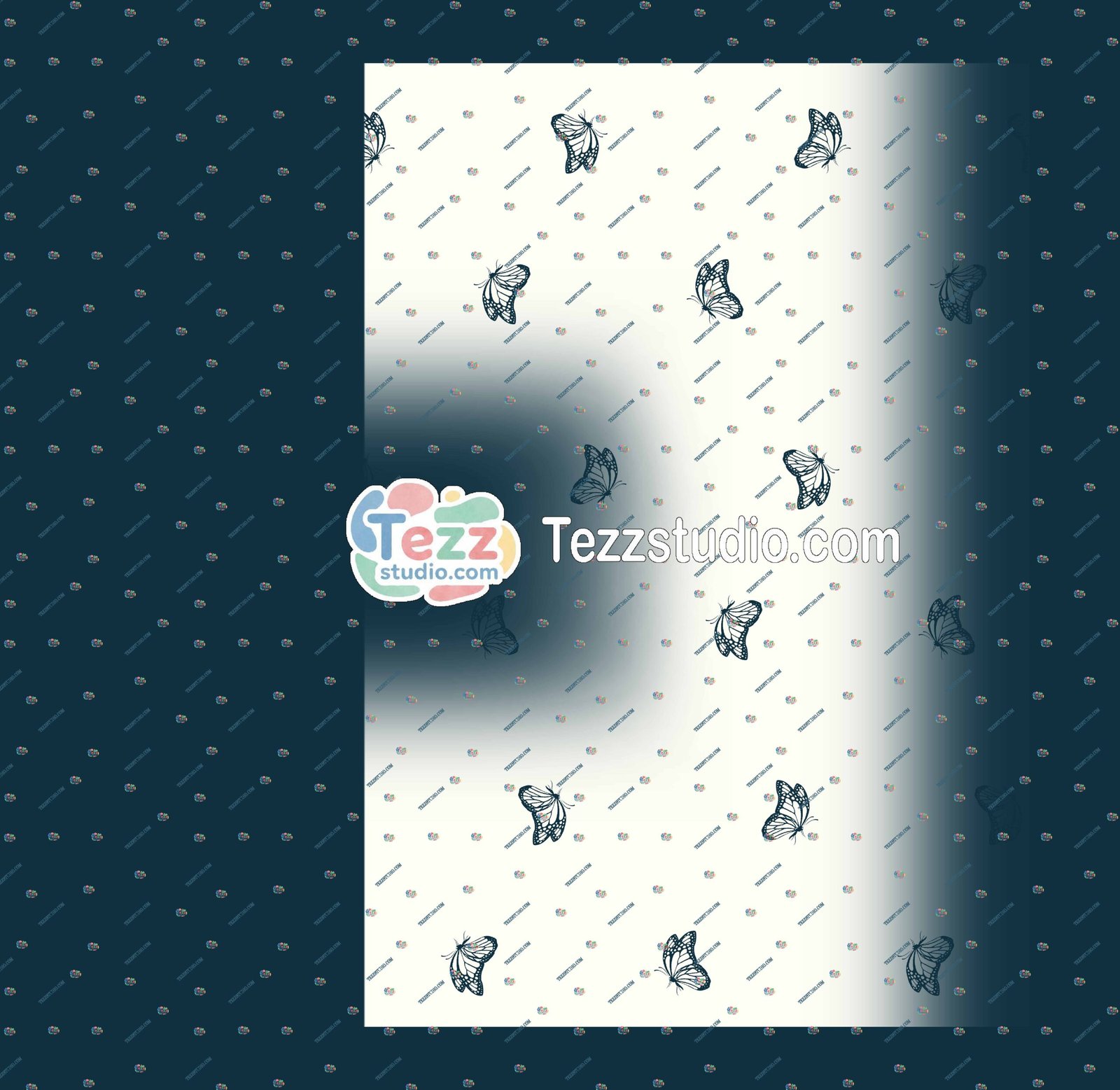 Elegant Butterfly Allover Printed Saree with Minimal Motif Design - Image 2