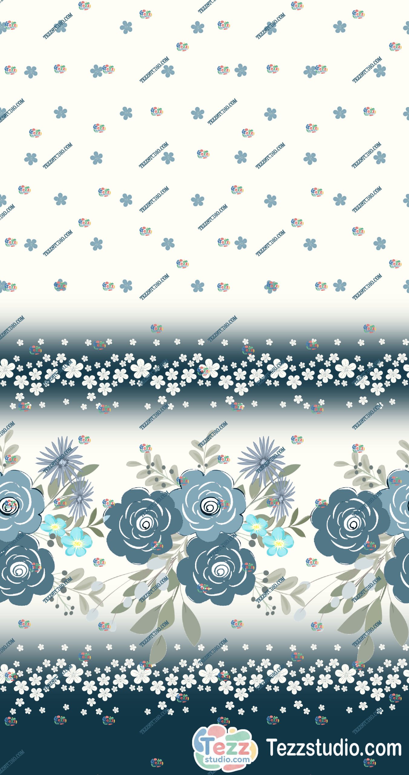 Elegant Floral Lace Border Design with Rose Motifs - Image 5