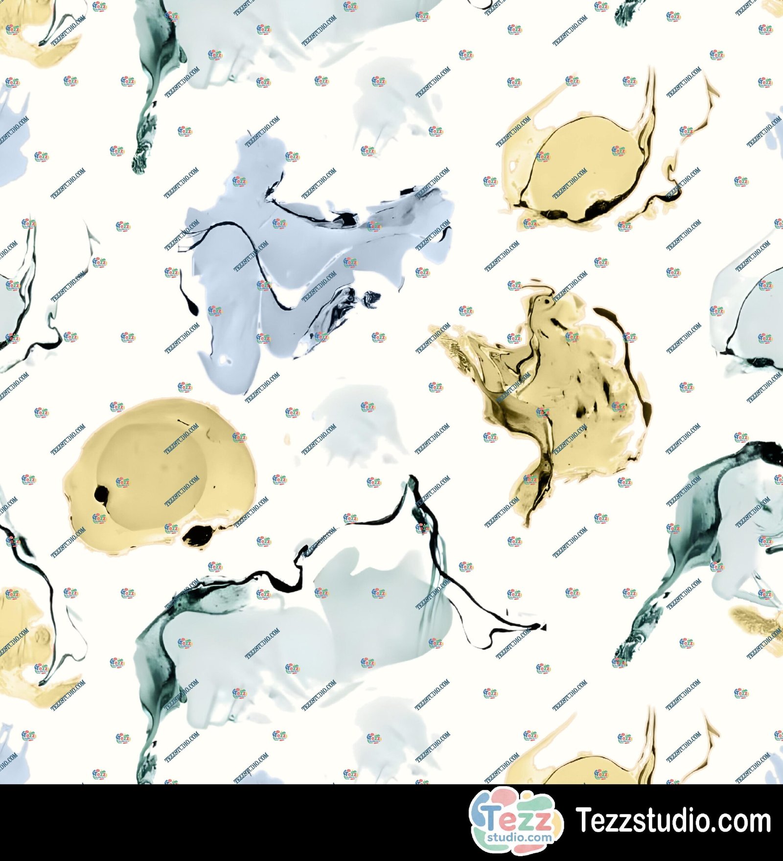 Pastel Abstract Fluid Allover Seamless Pattern - Image 5