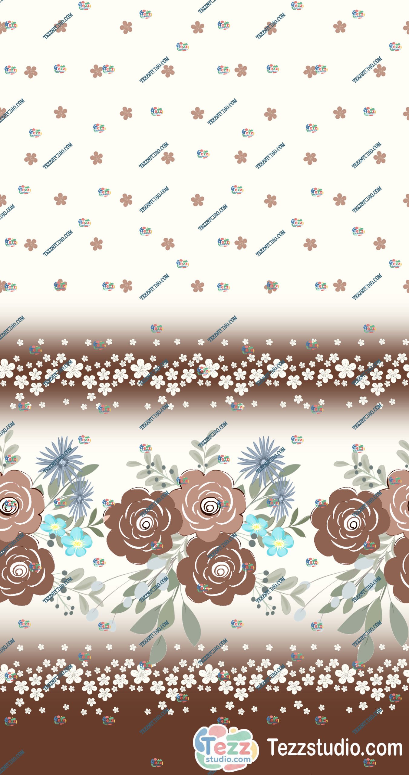 Elegant Floral Lace Border Design with Rose Motifs - Image 6