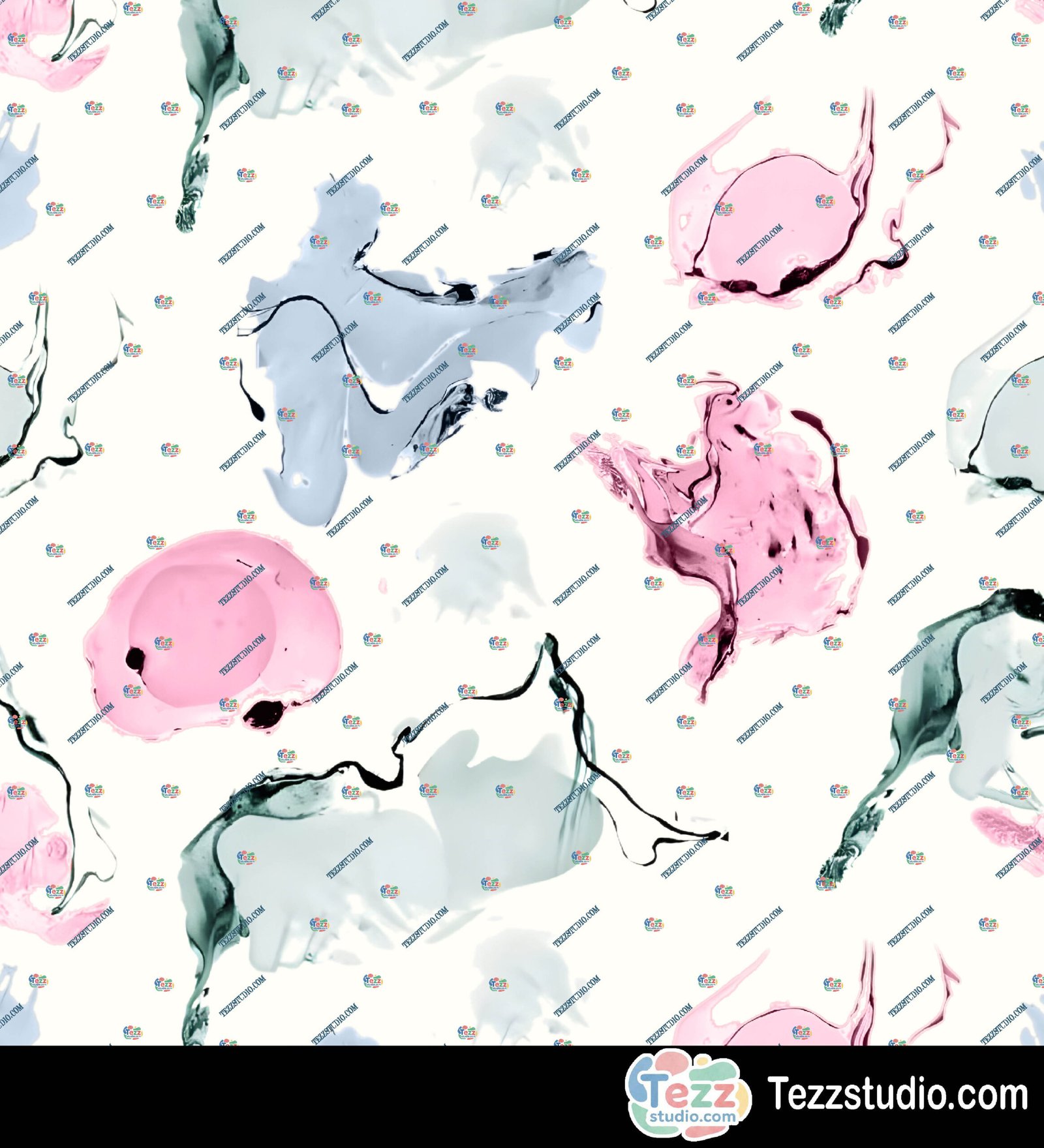 Pastel Abstract Fluid Allover Seamless Pattern - Image 6