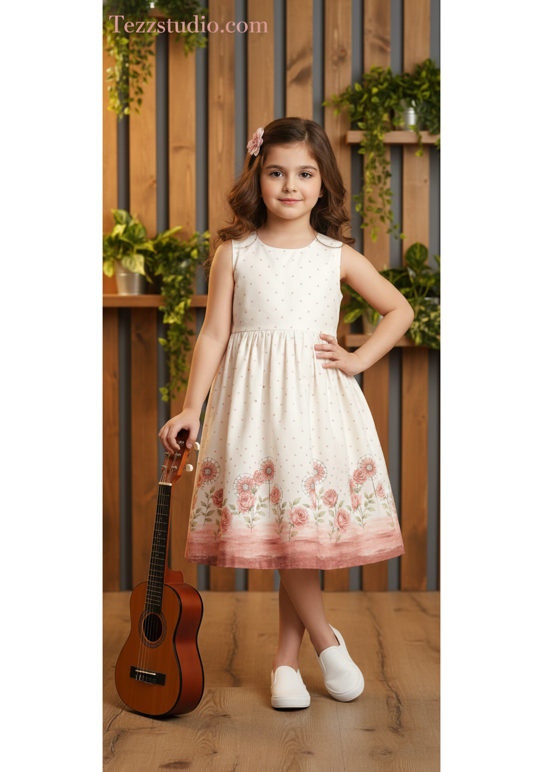 Elegant Pink Rose Watercolor Floral Border Design - Image 3